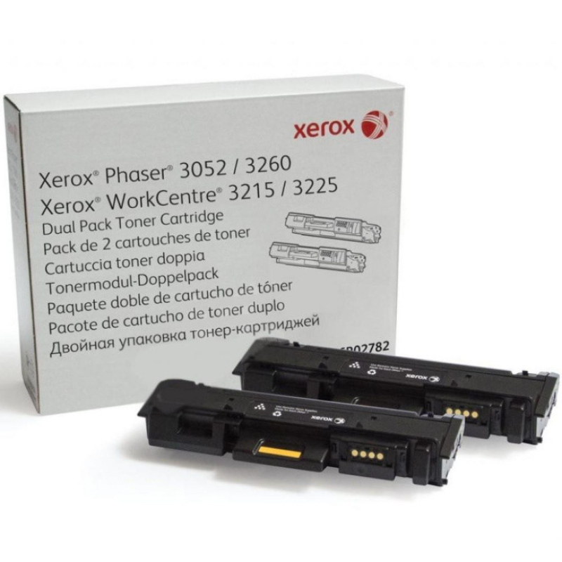 Тонер картридж Xerox PH3052/3260/WC3215/3225 Black (2*3000 стор) Подвійна упаковка Тонер картридж Xerox PH3052/3260/WC3215/3225 Black (2*3000 стор) Подвійна упаковка