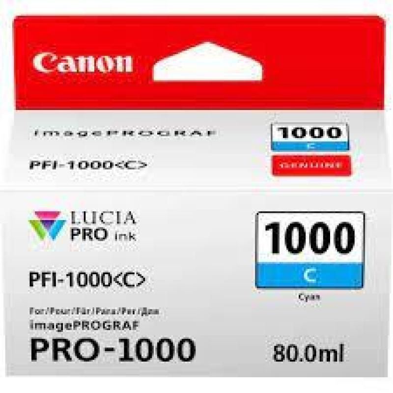 Картридж струменевий CANON PFI-1000C Cyan