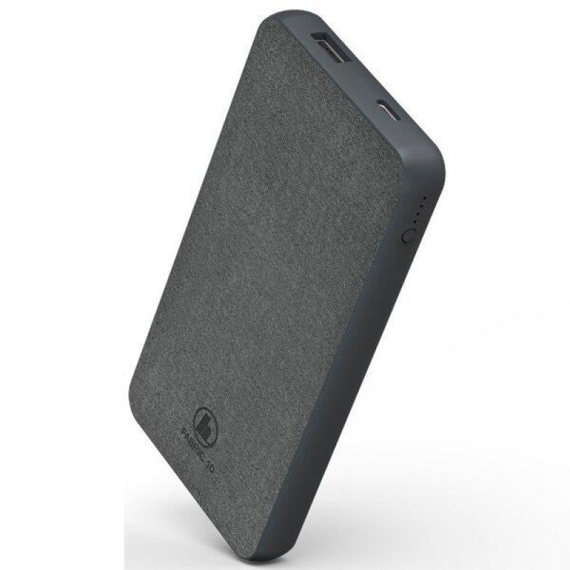 Портативний зарядний пристрій Power Bank Hama Fabric 10 10000 mAh Grey Портативний зарядний пристрій Power Bank Hama Fabric 10 10000 mAh Grey
