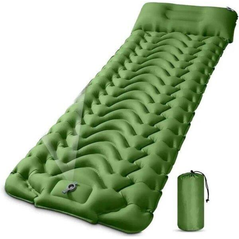 Надувний килимок 2E, зелений (2E-TACTFOLDMAT-T1-GN)