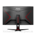 TFT 23.6“ AOC C24G2AE/BK, VA, 165Гц, вигнутий, D-SUB, DP, HDMI x 2, колонки, чорний (C24G2AE/BK)