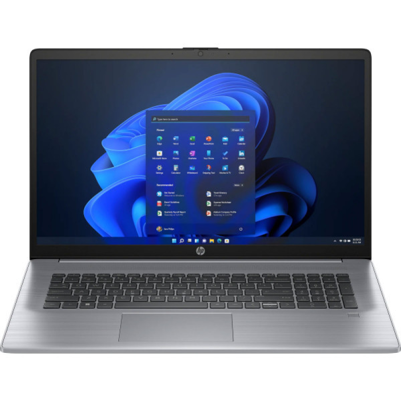 HP 470 G10 17.3“ FHD IPS, 300n/i7-1355U (5.0)/32Gb/SSD512Gb/Int Iris X/FPS/Підсв/DOS/Сріблястий (85C24EA)