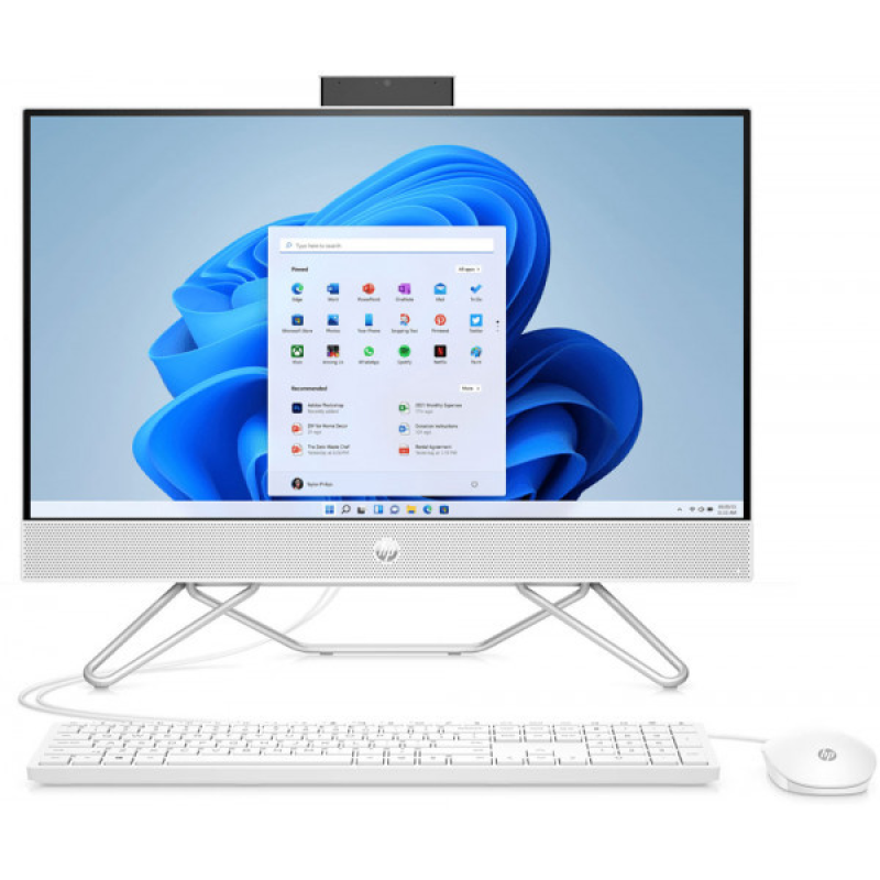 Моноблок 23.8““ HP 205 G8 Ryzen 3 5300U/8Gb/SSD256Gb/Cam/K&M/WiFi/DOS/Starry White (6U6P8ES)