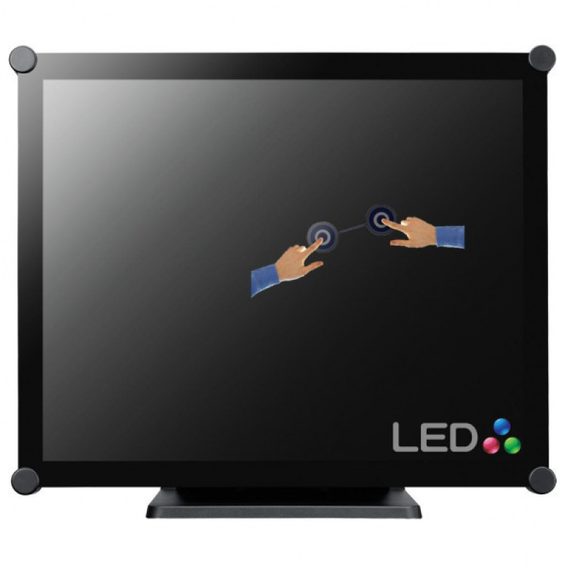 TFT 19“ Neovo TX-19, сенсорний (P-Cup, 10 дотиків), D-SUB, DVI-D, металевий, IP65/IPX1, чорний (TX-19)