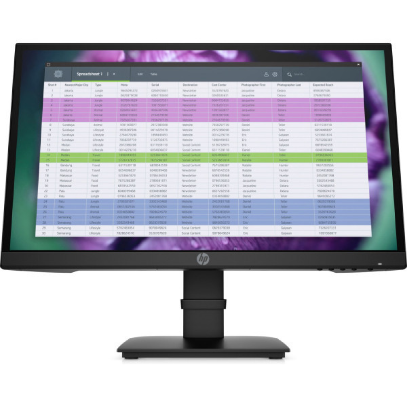 TFT 21.5“ HP P22 G4 FHD IPS ,VGA, DP, HDMI, темно сірий (1A7E4AA)