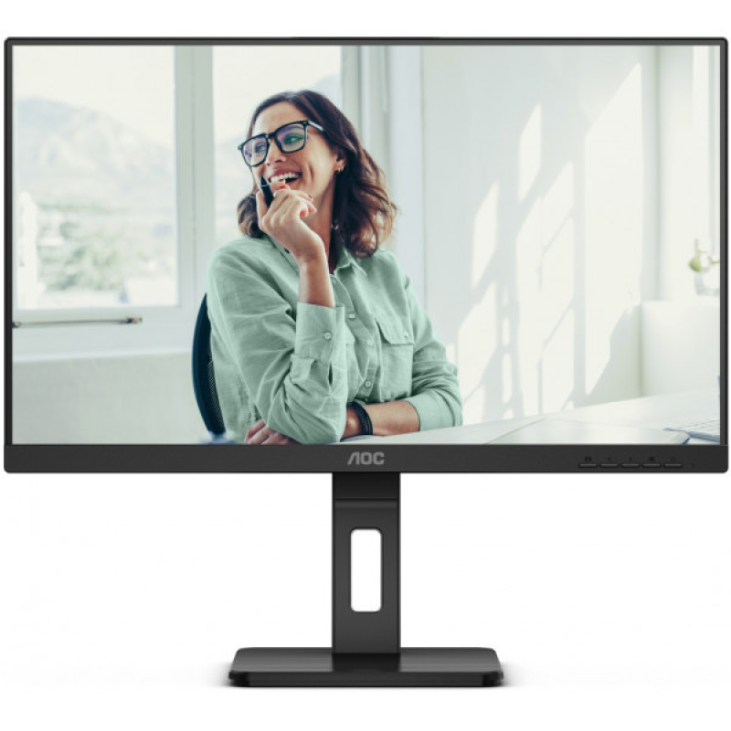 TFT 23.8“ AOC 24P3CV, IPS, 75Hz, HDMI, DP, USB-С, RJ-45, USB-hub, HAS, Pivot, колонки, чорний (24P3CV)