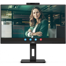 TFT 23.8“ AOC 24P3QW, IPS, 75Hz, 2хHDMI, DP, USB-hub, webcam, HAS, Pivot, колонки, чорний (24P3QW)