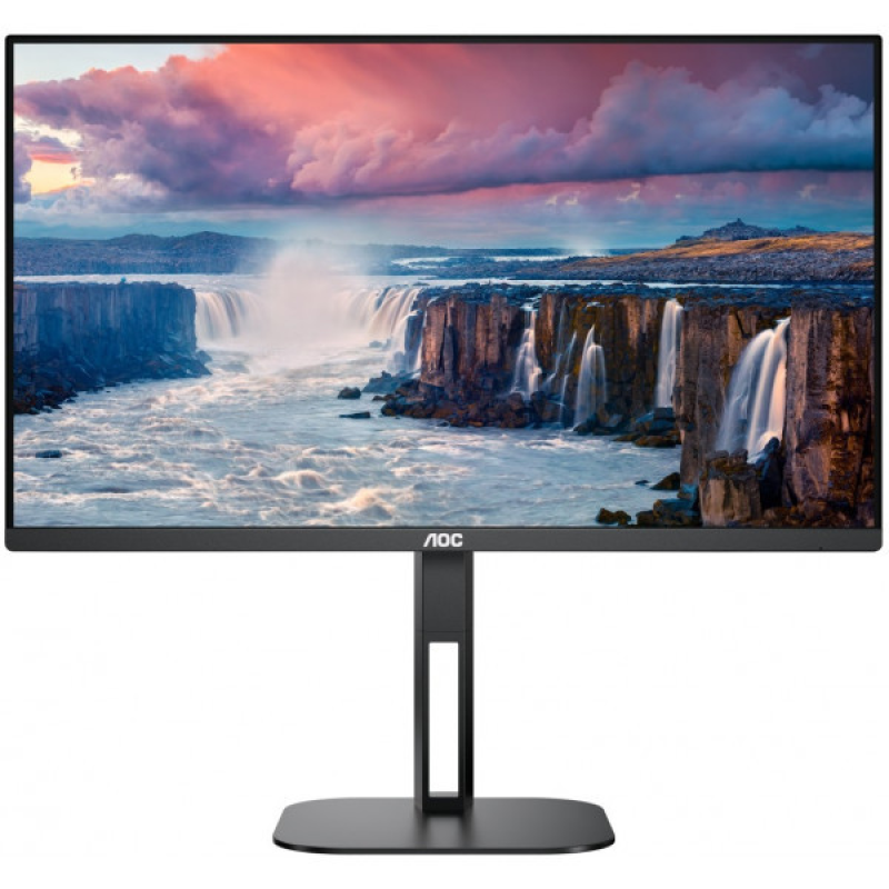 TFT 27“ AOC 27V5C/BK, FHD, IPS, 75Гц, 1 мс, HDMI, DP, USB-C, USB-hub, HAS, Pivot, колонки, чорній (27V5C/BK) TFT 27“ AOC 27V5C/BK, FHD, IPS, 75Гц, 1 мс, HDMI, DP, USB-C, USB-hub, HAS, Pivot, колонки, чорній (27V5C/BK)