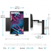 TFT 27“ BenQ PD2705UA, IPS, 4K UHD, 99% sRGB, HDMI, DP, USB-C, USB-hub, HAS, колонки, темно-сірий
