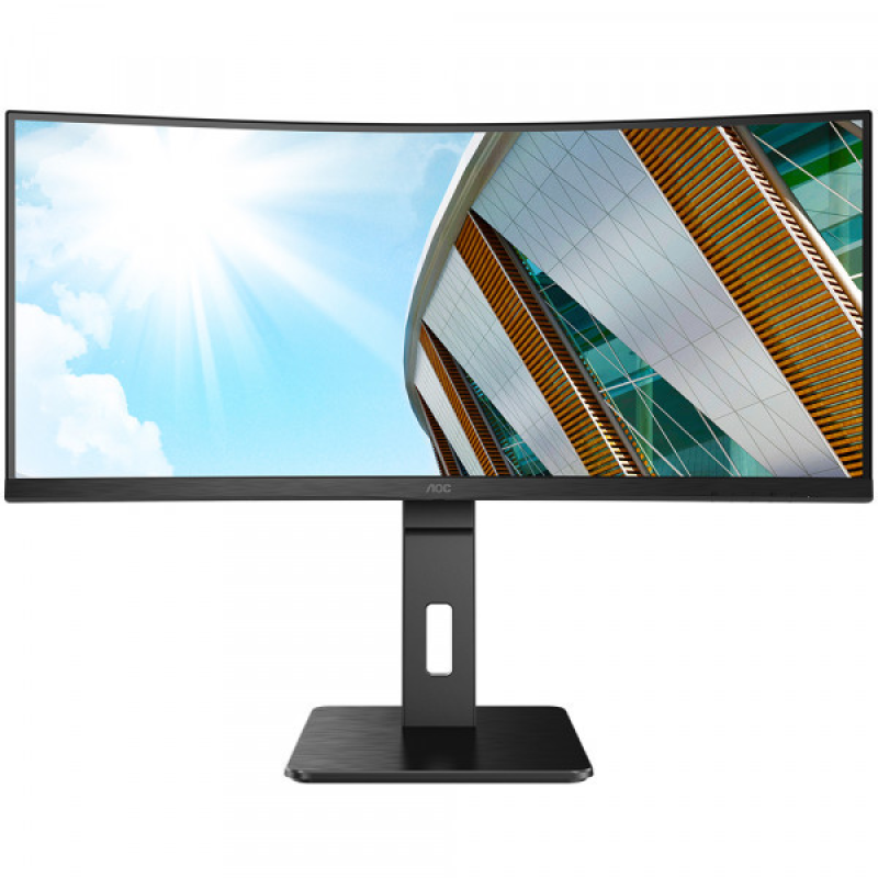 TFT 34“ AOC CU34P2C, WQHD, VA, 100Гц, вигнутий, DP, HDMI, USB-C, USB, колонки, чорний (CU34P2C) TFT 34“ AOC CU34P2C, WQHD, VA, 100Гц, вигнутий, DP, HDMI, USB-C, USB, колонки, чорний (CU34P2C)