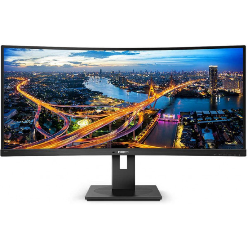TFT 34“ Philips 345B1C, VA, 3440x1440 WQHD, вигнутий, DP, HDMIx2, USB хаб, Pivot, колонки, чорний (345B1C/00) TFT 34“ Philips 345B1C, VA, 3440x1440 WQHD, вигнутий, DP, HDMIx2, USB хаб, Pivot, колонки, чорний (345B1C/00)