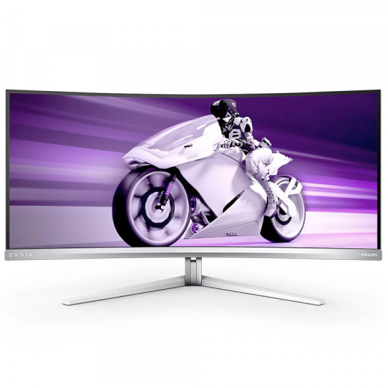 TFT 34“ Philips 34M2C8600, QD-OLED WQHD, вигнутий, 175Hz, 0.1ms, 2хHDMI, DP, USB-C, USB-hub, HAS