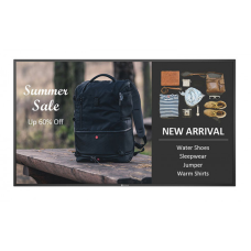 TFT 54,6“ Neovo QM-5502, IPS, 4K UHD, Anti-Burn-in™, VGA, HDMIх3, RJ-45, USB, колонки, чорний (QM-5502)