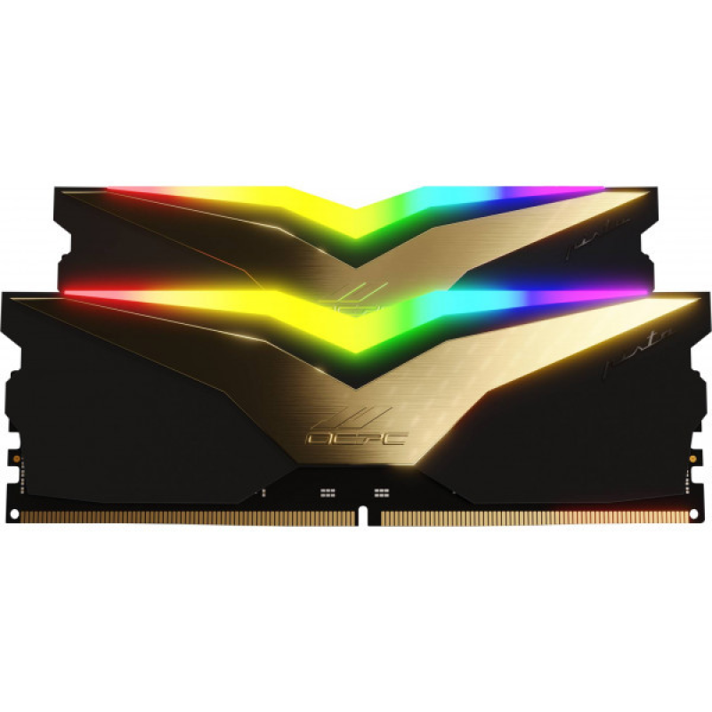 DDR5 32Gb 6600MHz (2*16Gb) OCPC PISTA RGB C32 Black Label, Retail Kit (MMPT2K32GD566C32BL)