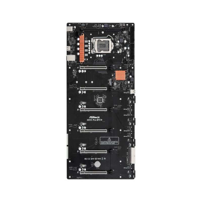 ASRock H510 Pro BTC+/REF (1200/H510, DDR4, 6xPCIex16, HDMI, 1xSATAІІІ, M.2, GLan, 501мм*224мм) (H510 Pro