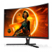 TFT 31.5“ AOC C32G3AE/BK, VA, 165Гц, 4мс, вигнутий, DP, HDMIx 2, колонки, чорний з червоним (C32G3AE/BK)