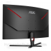 TFT 31.5“ AOC C32G3AE/BK, VA, 165Гц, 4мс, вигнутий, DP, HDMIx 2, колонки, чорний з червоним (C32G3AE/BK)