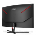 TFT 31.5“ AOC C32G3AE/BK, VA, 165Гц, 4мс, вигнутий, DP, HDMIx 2, колонки, чорний з червоним (C32G3AE/BK)
