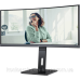 TFT 34“ AOC CU34P3CV, WQHD,VA, 100Hz, вигнутий, HDMI, DP, USB-С, RJ-45, USB-hub, HAS, кол, чорний (CU34P3CV)