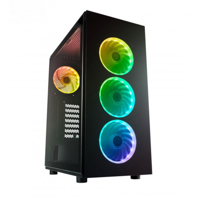 Корпус FSP CMT340 2xUSB3.0, fans ARGB F:3x12cm+ARGB R:1x12cm, без БЖ ATX (CMT340)