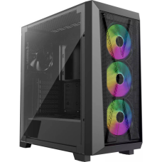 Корпус Xilence XILENT X ARGB X912.ARGB USB-C3.2+2xUSB3.0, 3xARGB + 1xBLACK FAN 12cm, без БЖ ATX