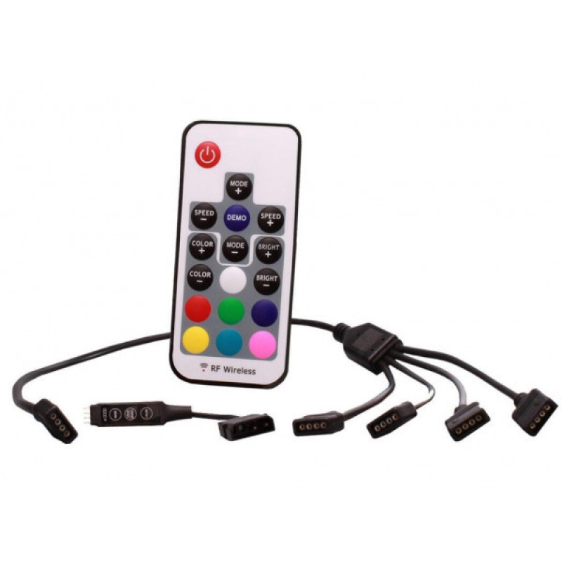 Контроллер LED підсвітки XILENCE LiQuRizer RGB Remote Control SET Bulk (XZ170) Контроллер LED підсвітки XILENCE LiQuRizer RGB Remote Control SET Bulk (XZ170)
