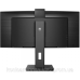 TFT 34“ Philips 34B1U5600CH, WQHD, VA, 100Гц, вигнутий, HDMI, DP, USB-C, RJ-45, USB-hub, webcam, HAS