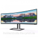 TFT 48.8“ Philips 498P9Z, VA, 5120 x 1440, HDMI 2.0 x 3, DP, USB 3.2 x 2, HAS, колонки, чорний (498P9Z/00)