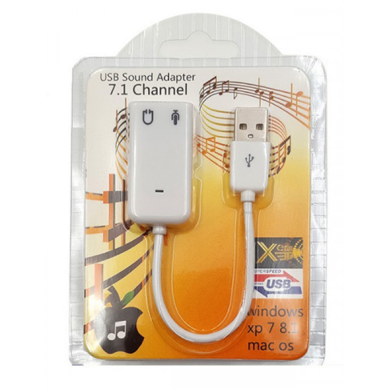 Звукова плата USB, Virtual 7.1 Channel, RTL (B00516)