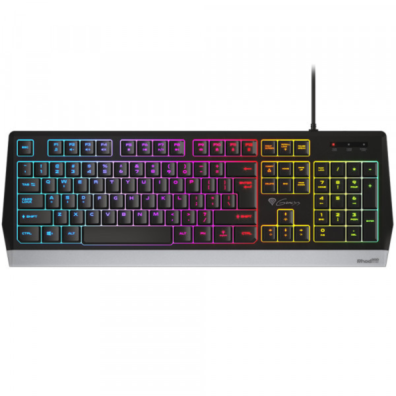 Клавіатура ігрова Genesis Rhod 300 RGB Backlight 104 USB чорна (NKG-1823) Клавіатура ігрова Genesis Rhod 300 RGB Backlight 104 USB чорна (NKG-1823)