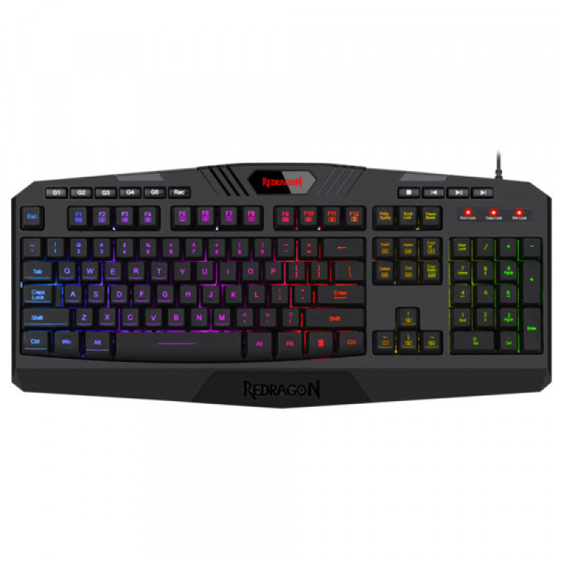 Клавіатура ігрова Redragon Harpe2 UKR RGB підставка USB (77484) Клавіатура ігрова Redragon Harpe2 UKR RGB підставка USB (77484)