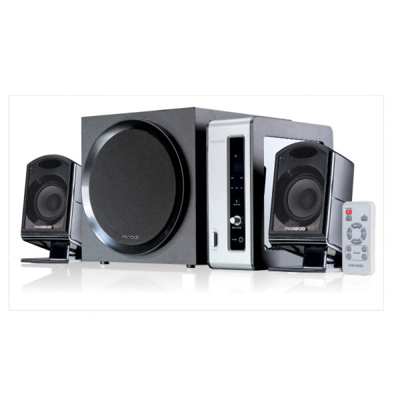 Акустична система 2.1 Microlab FC 550, 54Вт., чорна з білим (FC-550)