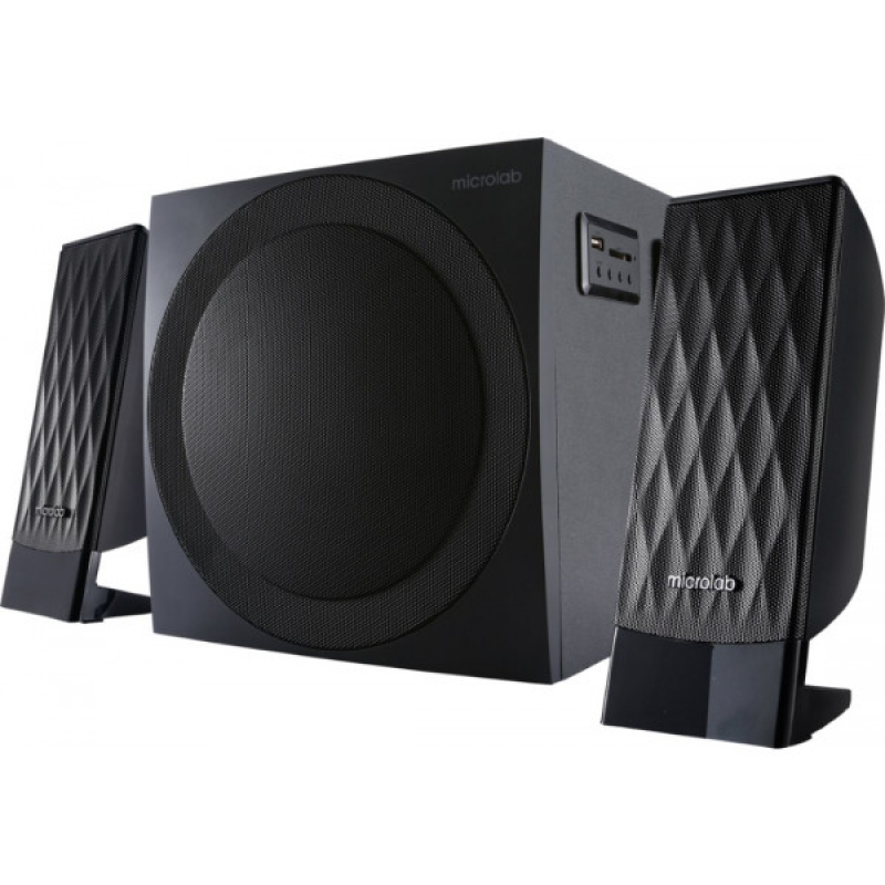 Акустична система 2.1 Microlab M-300U, USB/SD/FМ, чорна (M-300U)