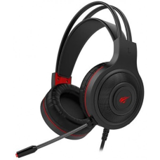 Ігрова гарнітура Havit HV-H2011D, RGB пiдсвiтка black/red (25632)