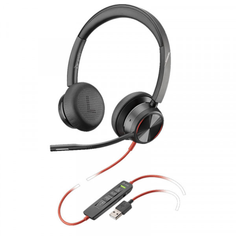 Гарнітура Plantronics Blackwire 8225-M USB-A ANC (214408-01) Гарнітура Plantronics Blackwire 8225-M USB-A ANC (214408-01)