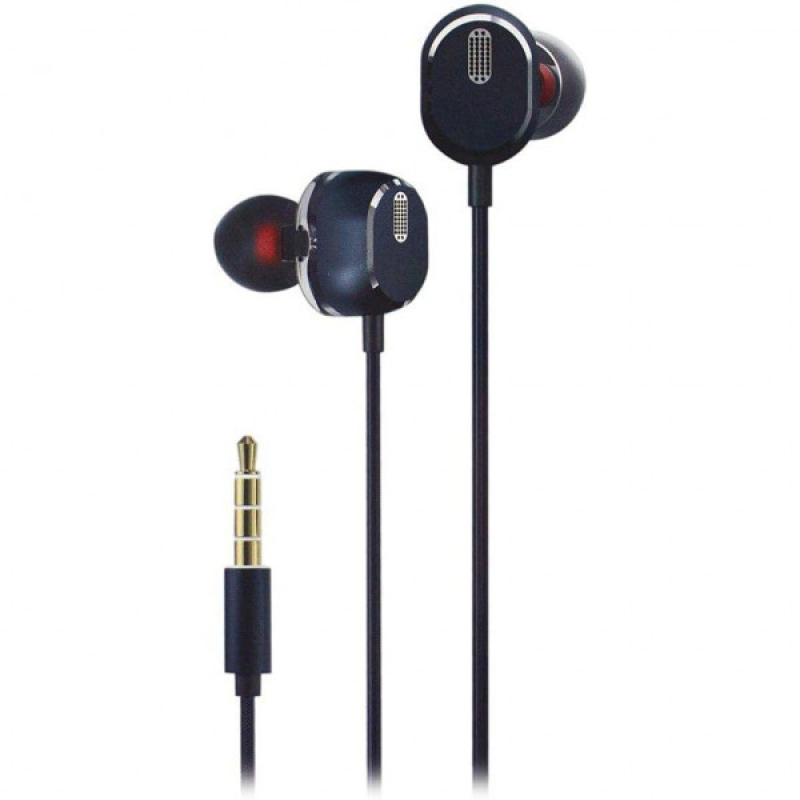 Навушники з мікрофоном HP DHE-7003 (мобільна гарнітура) Volume Control Black (DHE-7003)