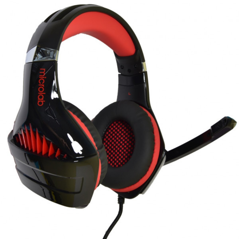 Навушники з мікрофоном Microlab G6 black+red (G6_b+r) Навушники з мікрофоном Microlab G6 black+red (G6_b+r)