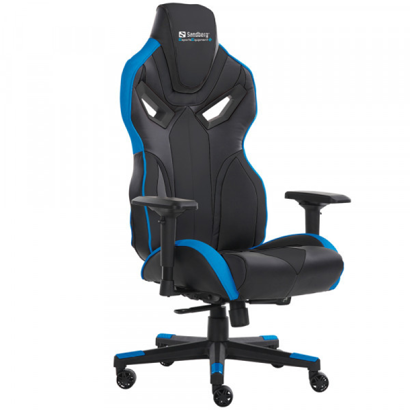 Крісло ігрове Sandberg Voodoo Gaming Chair Black/Blue 4 клас, 150 кг (640-82) Крісло ігрове Sandberg Voodoo Gaming Chair Black/Blue 4 клас, 150 кг (640-82)