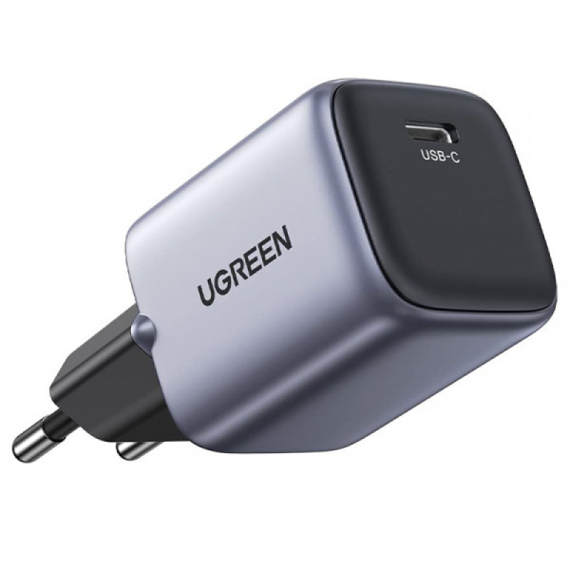 Зарядний пристрій 1xUSB 30W Gan Type-C PD Nexode Mini Сірий CD319 Ugreen (90666)