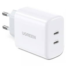 Зарядний пристрій 2xUSB 40W PD (2xType-C) PD CD243 Ugreen Білий (10343)