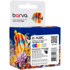 Картридж сумісний HP 28 (C8728AE) 14 мл, триколірний Barva (IC-H28C) (CI-BAR-HP-C8728AE-C)