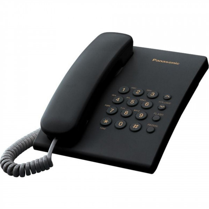 Телефон Panasonic KX-TS2350UAB чорний (KX-TS2350UAB)