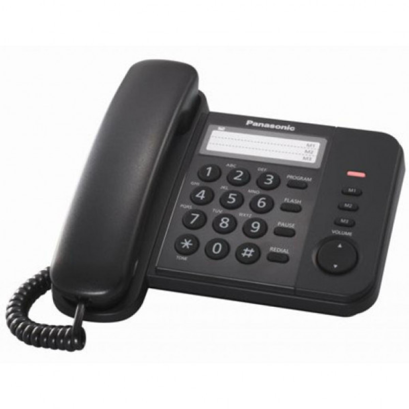 Телефон Panasonic KX-TS2352UAB чорний (KX-TS2352UAB) Телефон Panasonic KX-TS2352UAB чорний (KX-TS2352UAB)