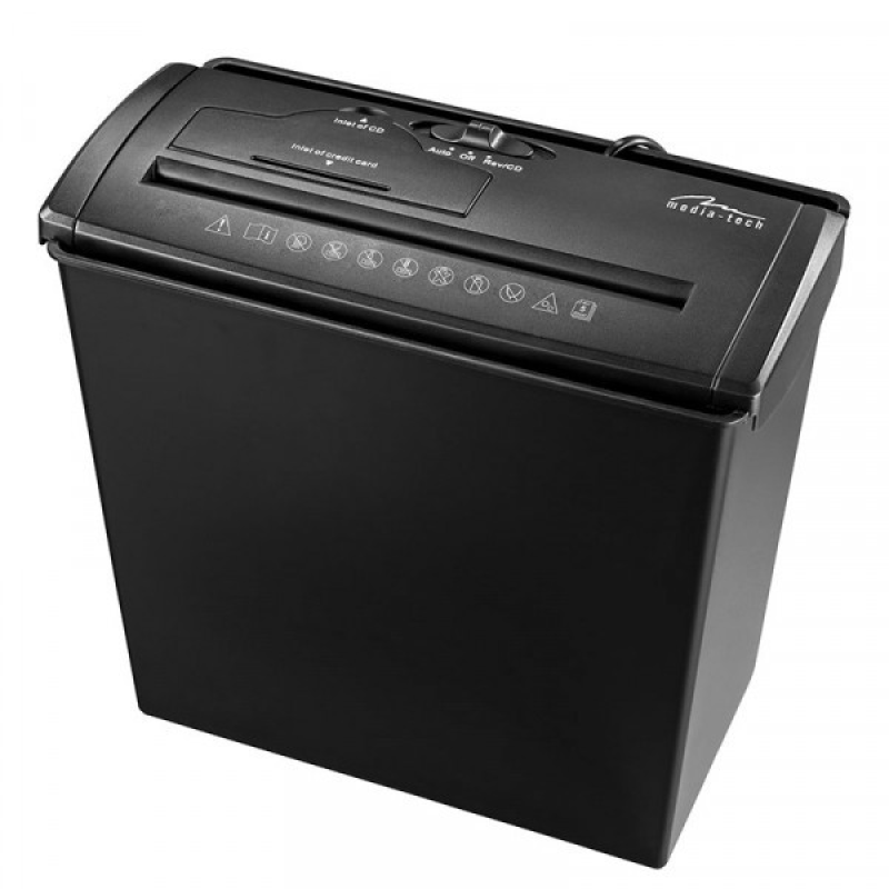 Знищувач документів Media-Tech MT215, CD/DVD discs & credit cards. 5 pages simultaneously (MT215) Знищувач документів Media-Tech MT215, CD/DVD discs & credit cards. 5 pages simultaneously (MT215)