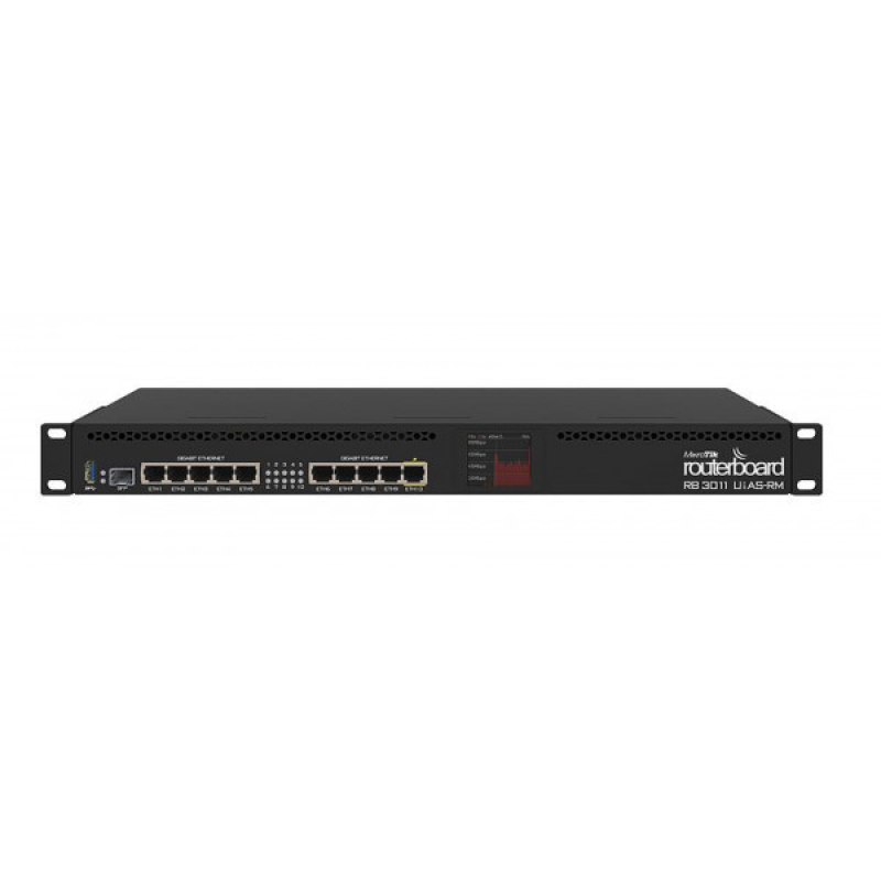 Маршрутизатор Mikrotik RB3011UiAS-RM RouterBOARD with Dual core 1.4GHz ARM CPU, 1GB RAM, 10xGbit LAN