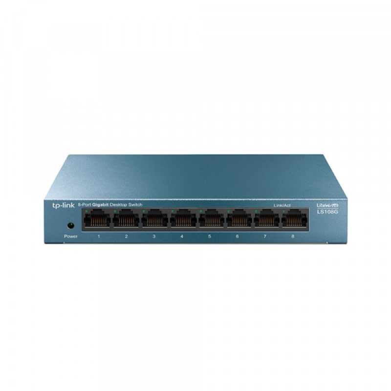 Комутатор TP-Link LiteWave LS108G 8xGE некерований метал. корпус (LS108G) Комутатор TP-Link LiteWave LS108G 8xGE некерований метал. корпус (LS108G)
