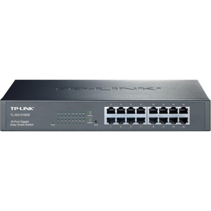 Комутатор TP-Link TL-SG1016DE, 16 портовий, 10/100/1000 (TL-SG1016DE)