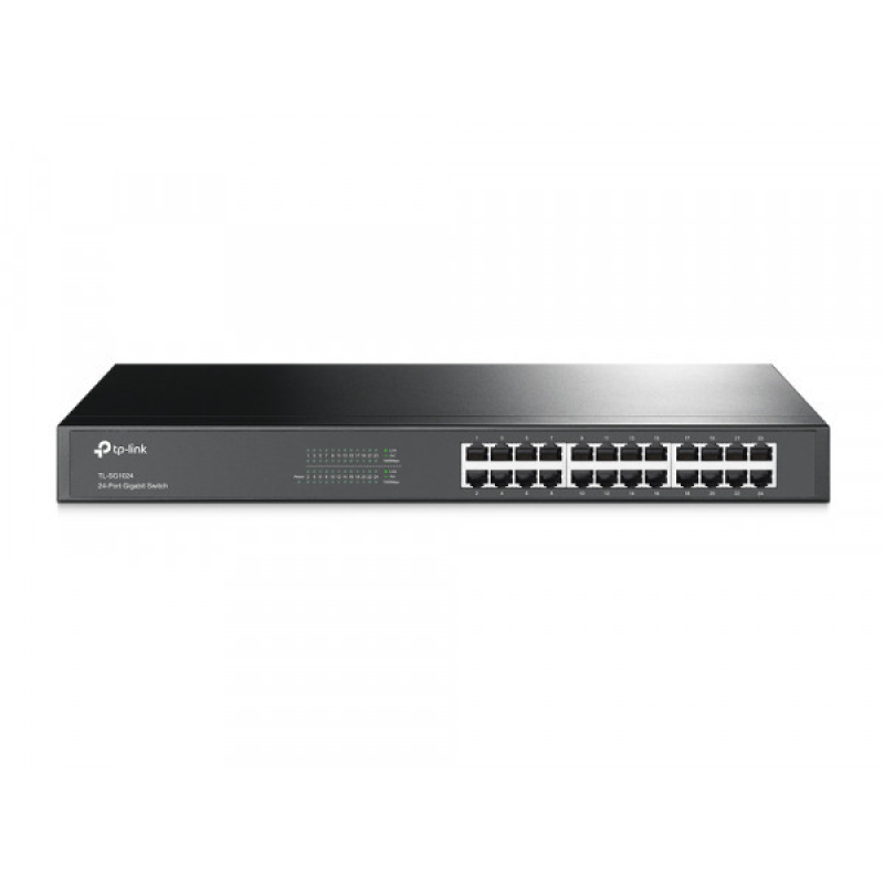 Комутатор TP-Link TL-SG1024, 24-Port Gigabit Switch, для монтажу в стійку (TL-SG1024) Комутатор TP-Link TL-SG1024, 24-Port Gigabit Switch, для монтажу в стійку (TL-SG1024)