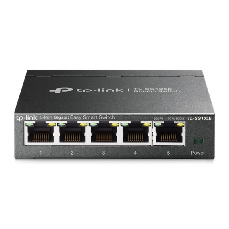 Комутатор TP-Link TL-SG105E, Easy Smart 5 портів 10/100/1000 Мбіт/с (TL-SG105E) Комутатор TP-Link TL-SG105E, Easy Smart 5 портів 10/100/1000 Мбіт/с (TL-SG105E)