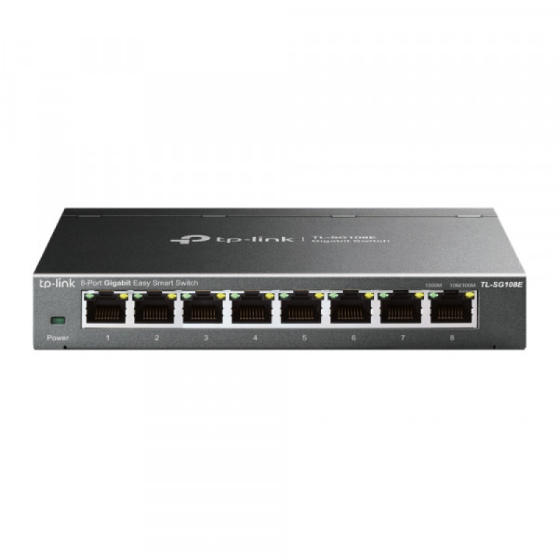 Комутатор TP-Link TL-SG108E, Easy Smart 8 портів 10/100/1000 Мбіт/с (TL-SG108E) Комутатор TP-Link TL-SG108E, Easy Smart 8 портів 10/100/1000 Мбіт/с (TL-SG108E)